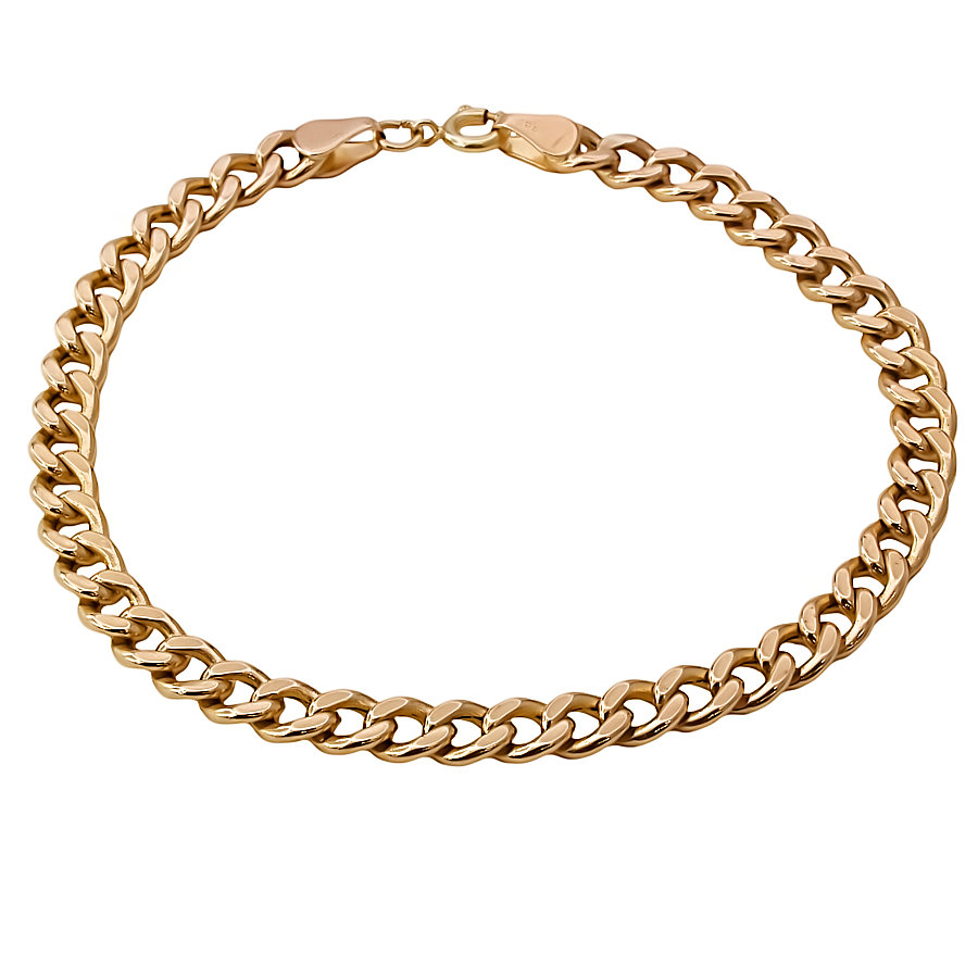 9ct gold 6.1g 8 inch curb Bracelet